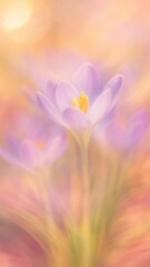 Obraz premium Dreamy floral pastel elegance mobile wallpaper