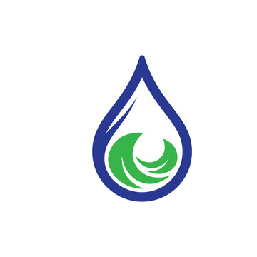fresh blue water drop design