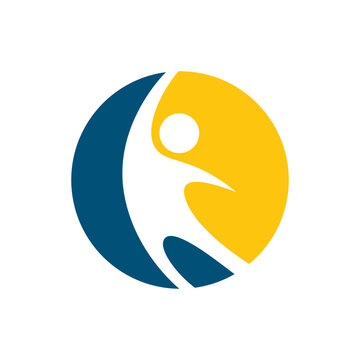Human Figure Logo Illustration Design