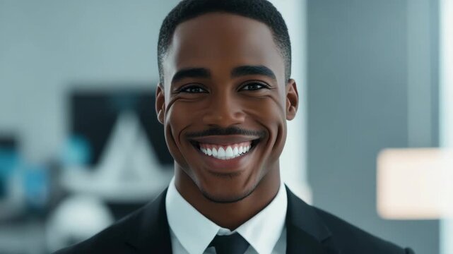 Smiling man in suit with a confident demeanor