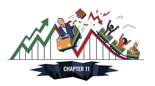 Business Rollercoaster: Financial Crisis, Chapter 11 Bankruptcy, Market Volatility