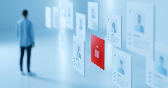 Digital identity verification with security lock