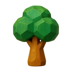 Fototapeta premium PNG Stylized wooden tree illustration.