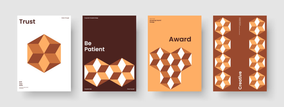 Geometric Business Presentation Layout. Creative Flyer Template. Abstract Background Design. Report. Brochure. Book Cover. Banner. Poster. Handbill. Leaflet. Brand Identity. Newsletter. Portfolio