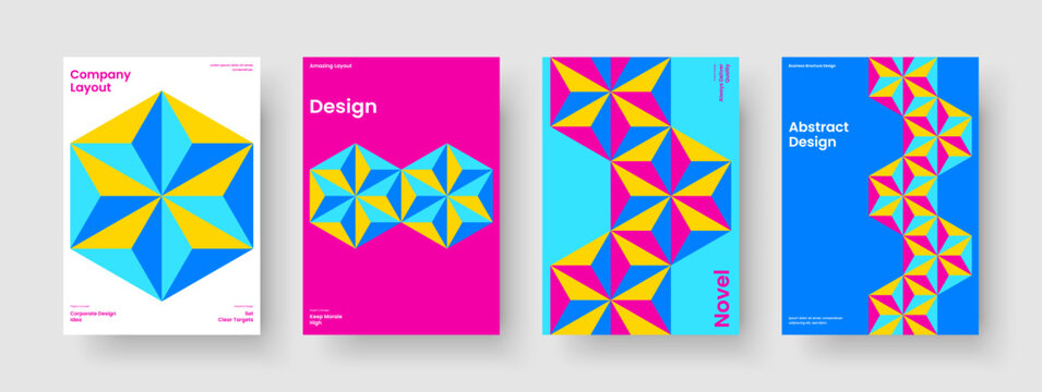 Geometric Report Template. Creative Business Presentation Design. Abstract Background Layout. Brochure. Banner. Flyer. Poster. Book Cover. Advertising. Brand Identity. Magazine. Handbill