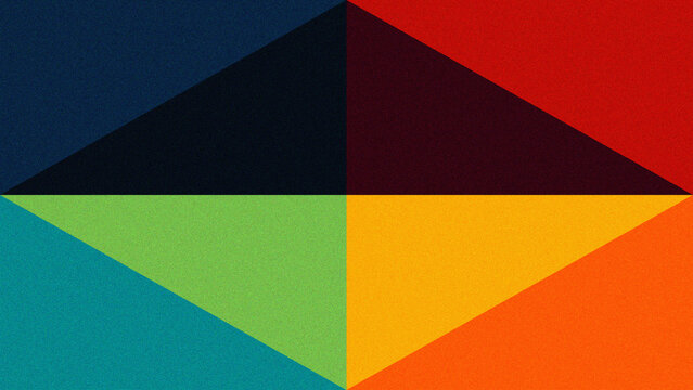 geometric kite shape with grain texture and colorful color combination wallpaper and background