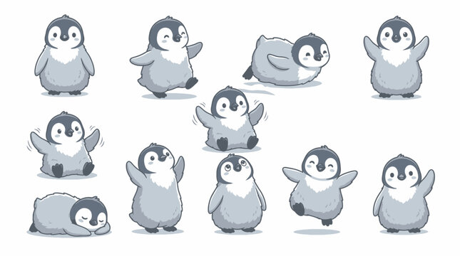 Patas monkey character sheet poses various emotional expressions and actions in a digital illustration.