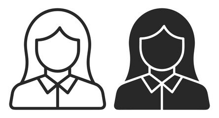 Black and white carousel horse icon set with simple and filled styles on transparent background © Артур Дацко