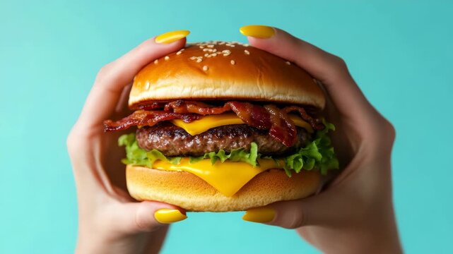 Bacon Cheeseburger Close-Up