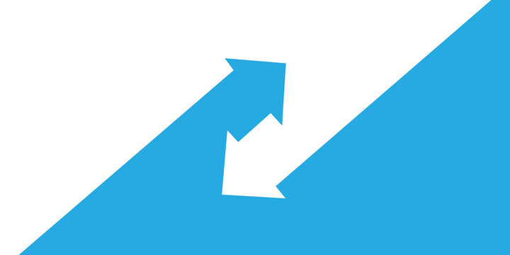 Circular rotating arrows forming cycle or loop symbol representing continuous movement renewal or business workflow process icons.
