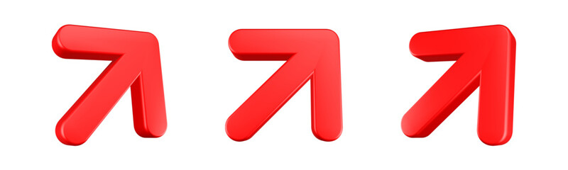 upright arrow icon 3d render © Rani
