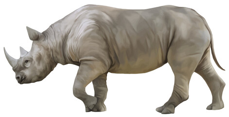 rhino isolated on white ©  Millo Design