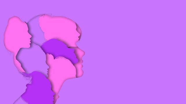 Empowering Women Diverse Silhouettes Celebrating Equality Unity and Progress.