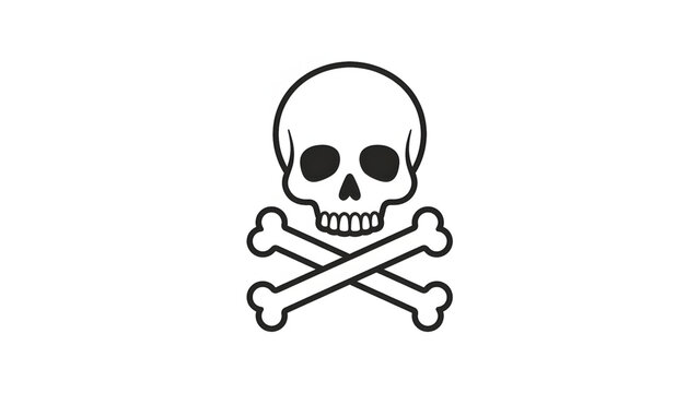 Jolly Roger pirate skull symbol