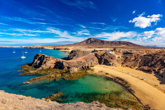 Playa de Papagayo, Lanzarote, Canary Islands, Spain