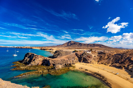 Playa de Papagayo, Lanzarote, Canary Islands, Spain