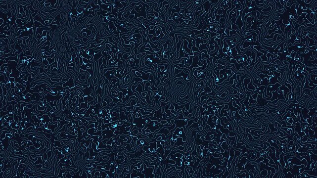 Abstract topographic lines on a dark background create depth