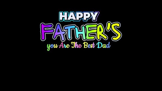 Celebrate Father's Day with unique text messages and eye-catching animation
