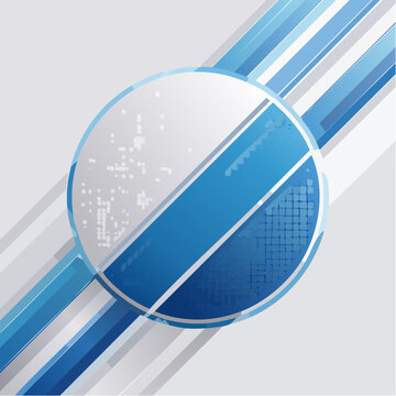 Flat design magnifying glass over binary data patterns