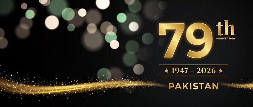 Pakistan 79th anniversary celebration background
