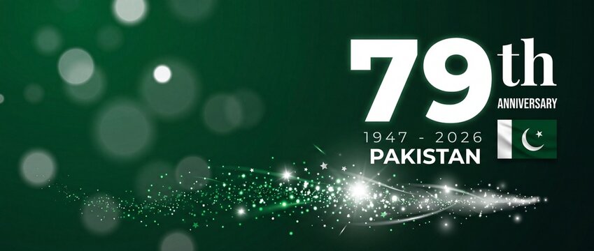 Pakistan 79th anniversary celebration background
