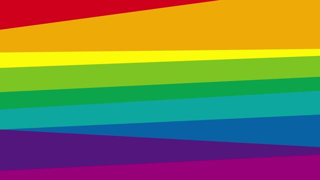 Rainbow flag diagonal stripes representing lgbtq+ pride and diversity