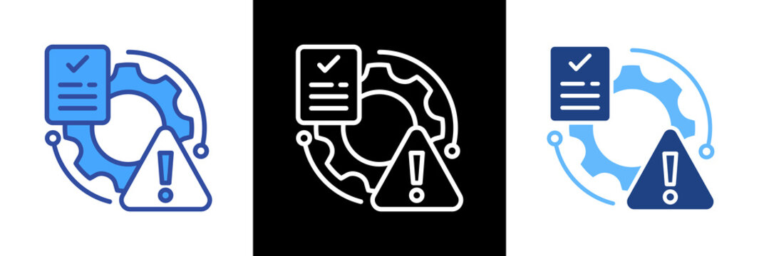Risk Management tripple icon