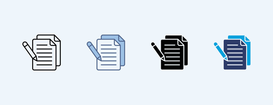 Contact Form Multiple Icon Illustration Vector