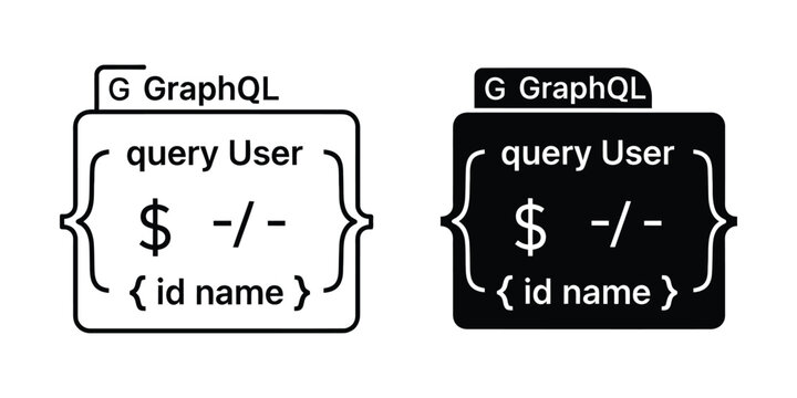 Graph ql query user code snippet for database interaction and software development in black and white