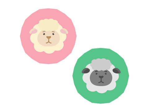 羊のアイコン　イラストセット