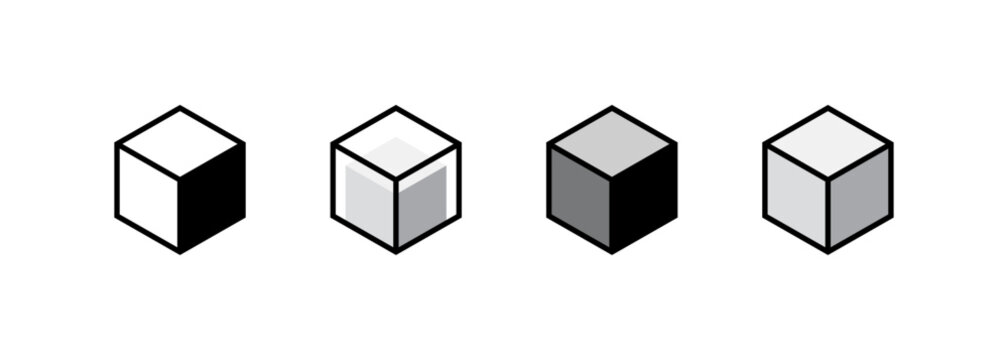Construct logo design. 3d geometric vector symbol for construction, planning and structure.