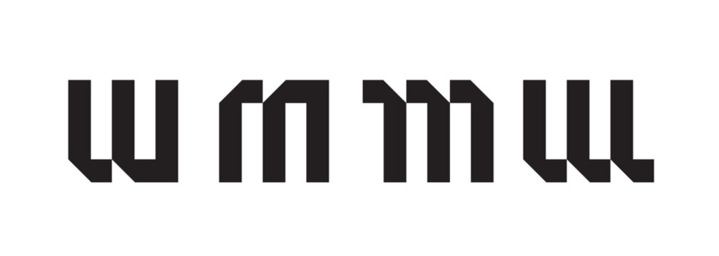Letter logo design symbol for brand identity. Monogram lettering design.
