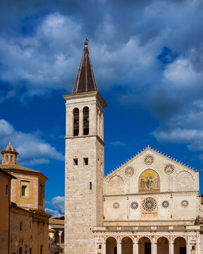 The beautiful Spoleto Cathedral in Umbria