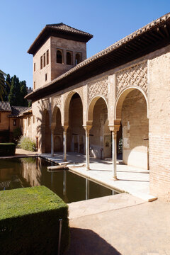 Granada (Spain). Palacio del Partal in the grounds of the Alhambra in Granada