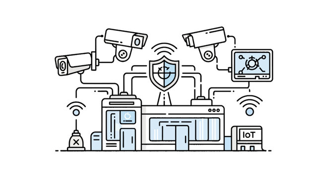Smart security surveillance system with iot camera network