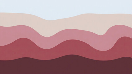 Fototapeta premium Warm Red Hills Motion Background Abstract Rose Mountain Layers Background Minimal Red Pink Landscape Loop Soft Crimson Hills Abstract Background Red Rose Gradient Hills Background