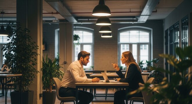 Professional Collaboration In A Modern Office Meeting
