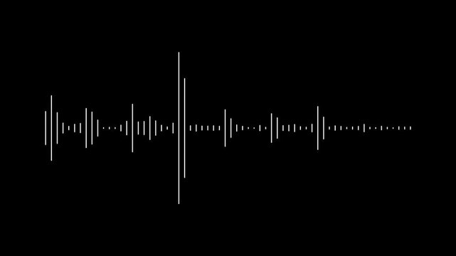 Dynamic music spectrum visualization on black screen background, colorful audio waveform equalizer, futuristic digital sound pulse design for studio and podcast