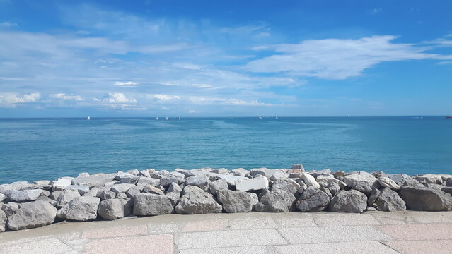 Rocky Shore at Caorle, Italy