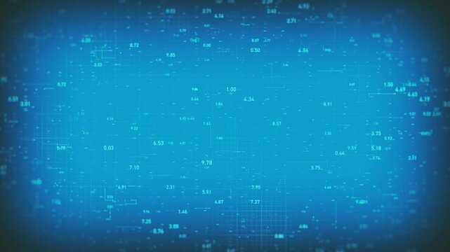 Technology Digital Data Patterns On Screen Background
Abstract digital technology background animation with connected lines and numbers on computer screen