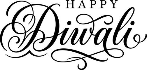 Happy diwali wishes in elegant calligraphy © MD. EMON HOSSAIN
