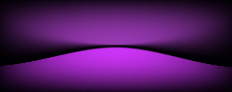 Abstract gradient podium background. Violet, purple and lilac empty 3d studio backdrop. Clean scene for product presentation mockup template. Vector illustration.