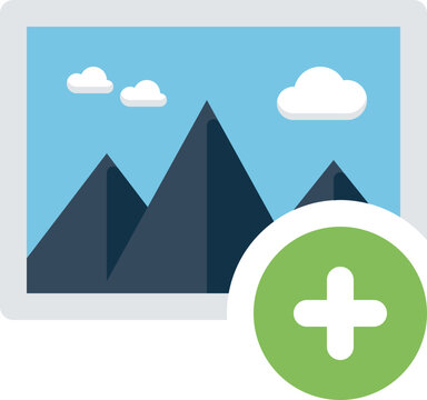 Add Image Flat Icon