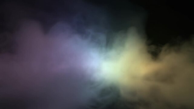 Mist vapor animation swirls colorful smoke currents. Subtle lighting points float shimmering chemical paths. Creative abstract lab charts loop pharmaceutical research files.