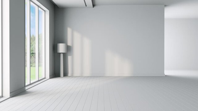 empty white room