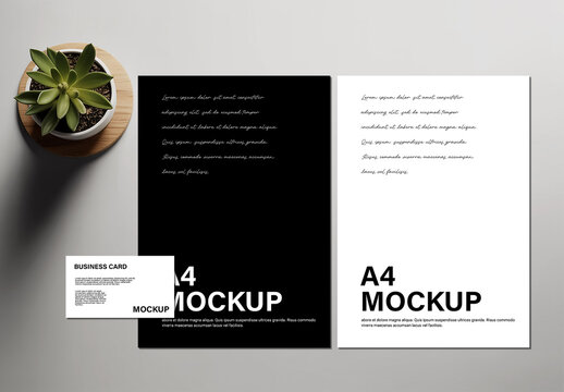 Minimal Stationery Mockup Template