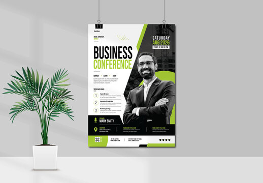 Modern Business Conference Poster Template