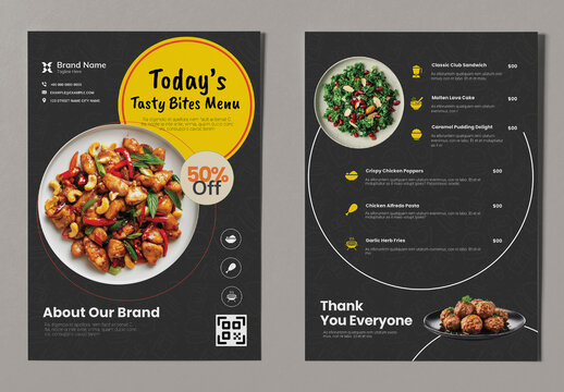 Restaurants Menu Design Template