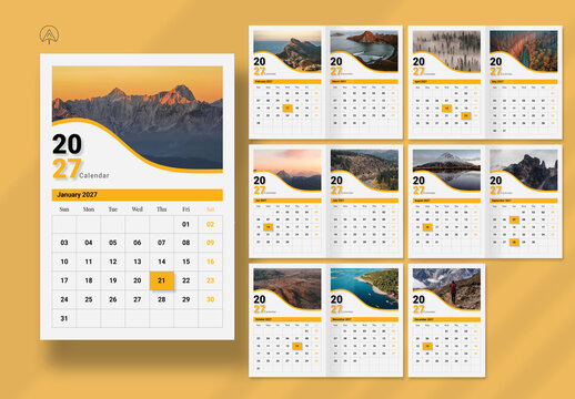 Creative Calendar 2027 Template