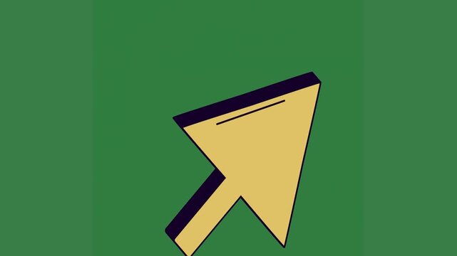 yellow arrow green background green screen animated chromakey background illustration backgrounds design cartoonish elements figure creative composition motion scene